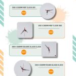 200 x 200mm MDF Clock 002